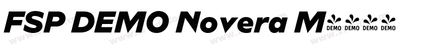 FSP DEMO Novera M字体转换 FSP DEMO Novera M字体转换